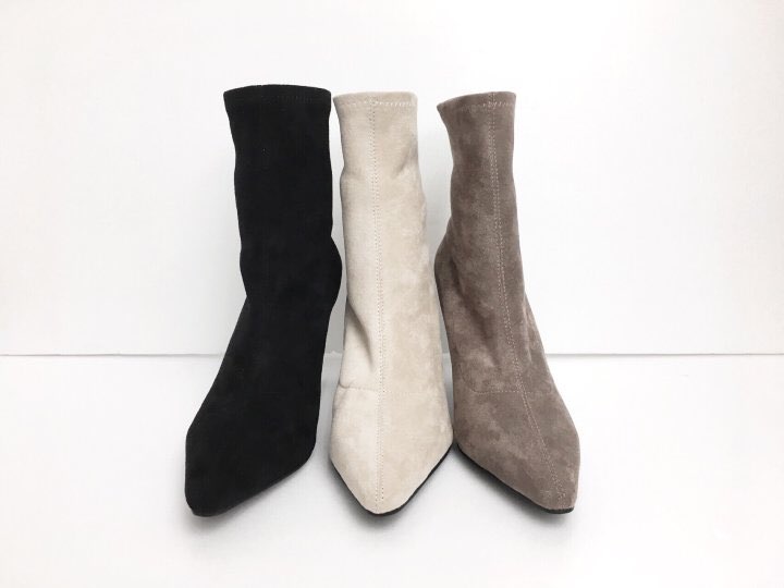 Socks Suede Angle Boots 8cm Span Women's Daily 