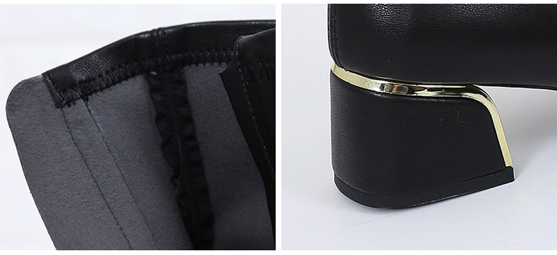 Brushed span socks angle boots 5cm two pieces arti