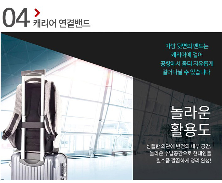 Antitheft Backpack Carrier Connection Bag 3color T