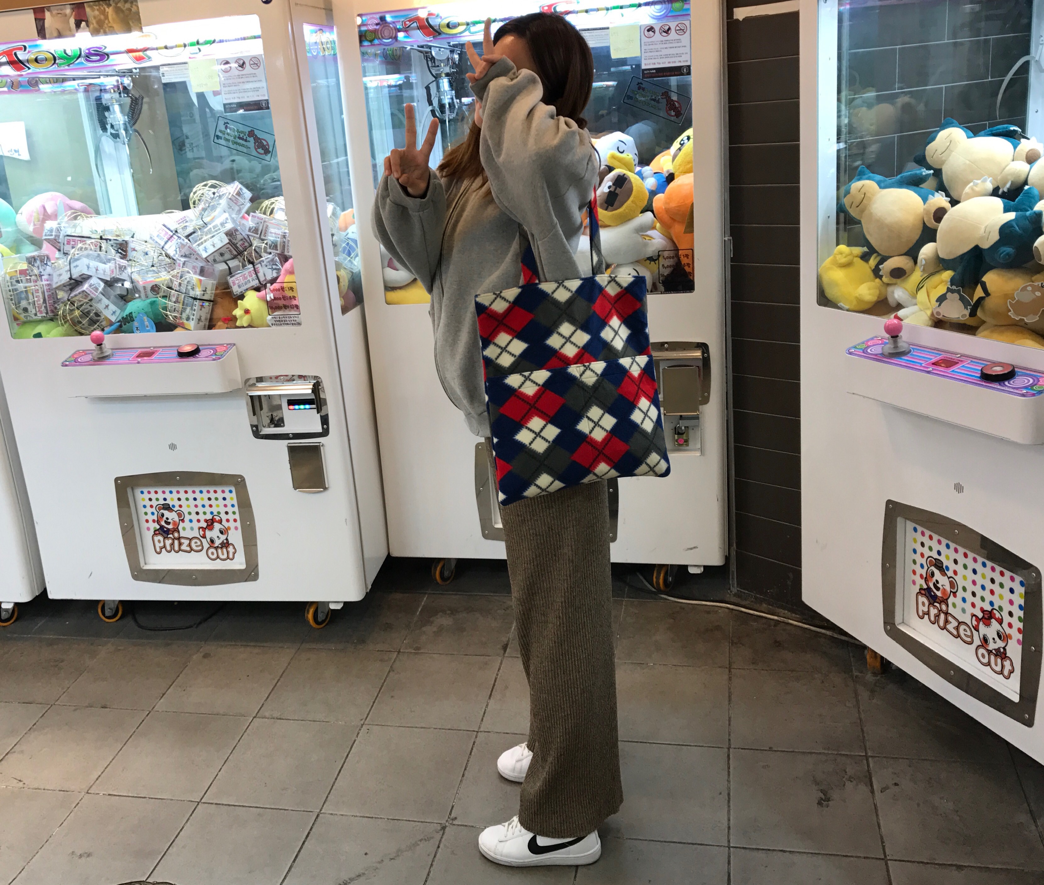 Free Shipping Furisukoto Eco Bag Zipper Winter Dai