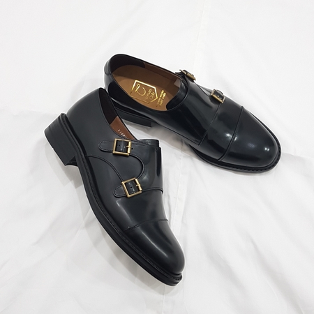 206 Double Monk Strap Men's Handmade Shoe Loafe