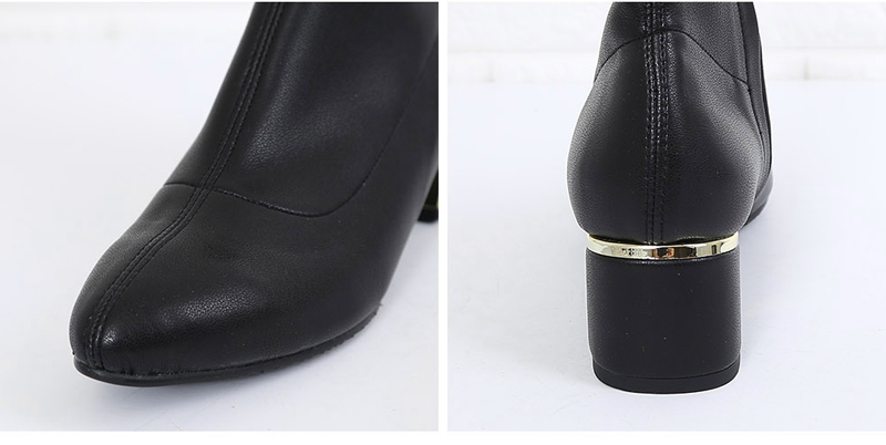 Brushed span socks angle boots 5cm two pieces arti