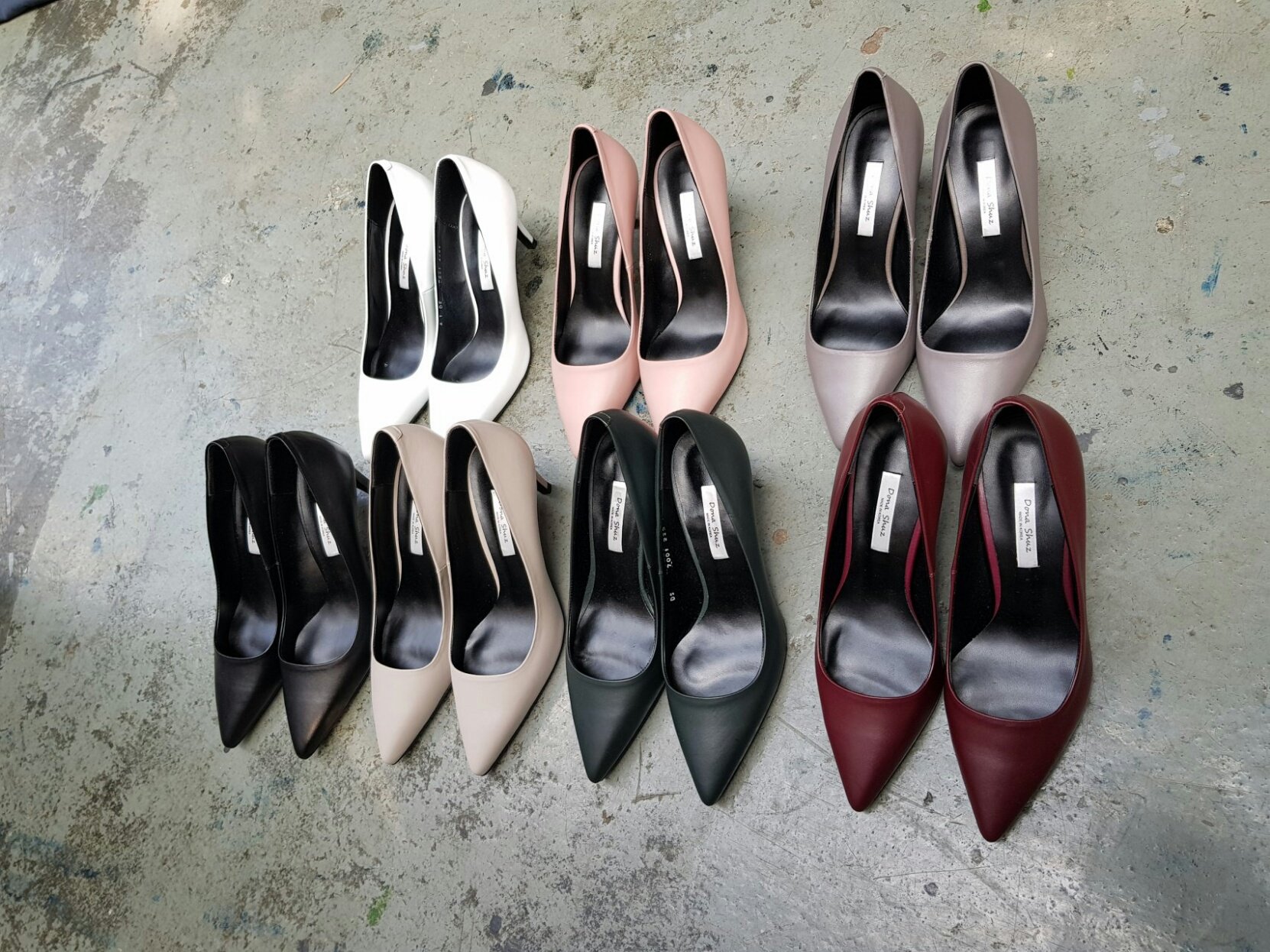 Sun cowhide handmade basic pumps 7color simple sho