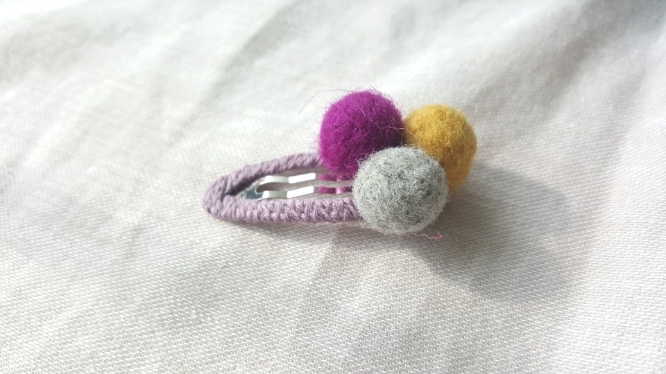 Hair Accessories Petit Sheep Ball Tuck Pin Toddler