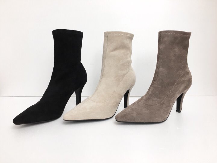 Socks Suede Angle Boots 8cm Span Women's Daily 