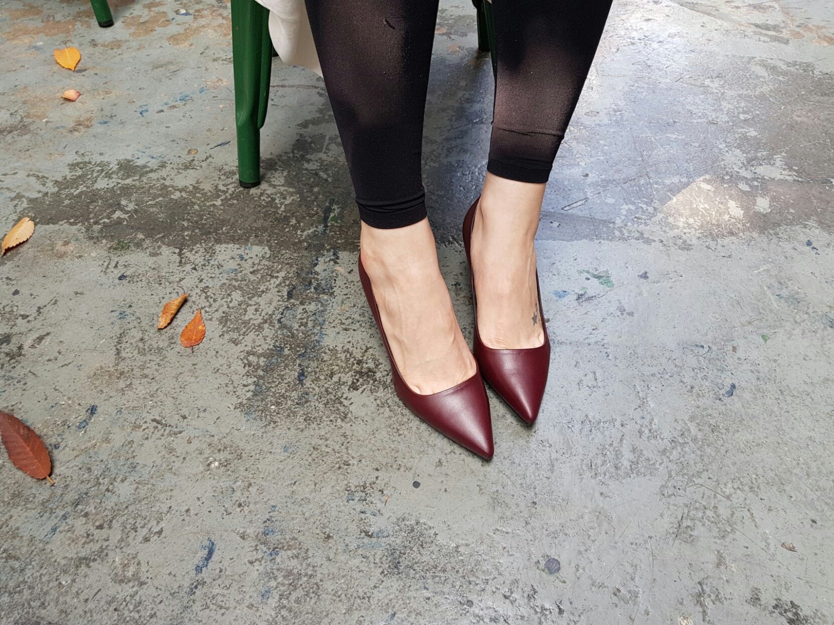 Sun cowhide handmade basic pumps 7color simple sho