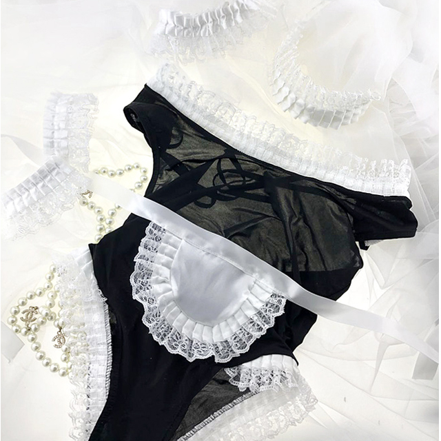 Female sexy underwear, maid costume lingerie pre-s