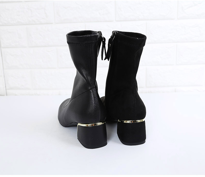 Brushed span socks angle boots 5cm two pieces arti