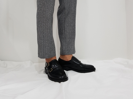 206 Double Monk Strap Men's Handmade Shoe Loafe