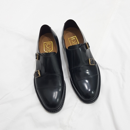 206 Double Monk Strap Men's Handmade Shoe Loafe