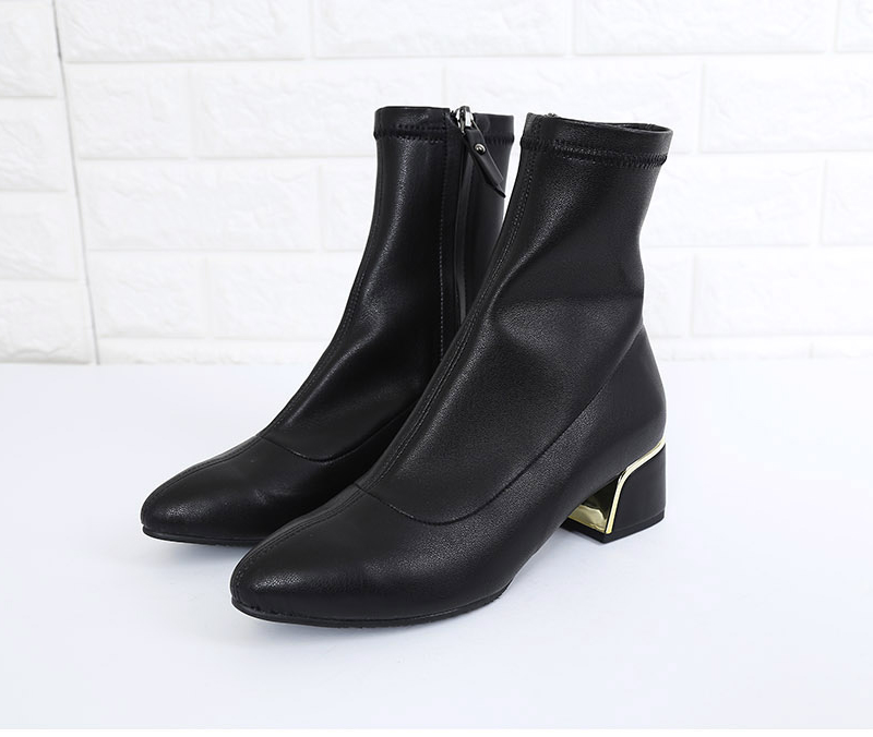 Brushed span socks angle boots 5cm two pieces arti