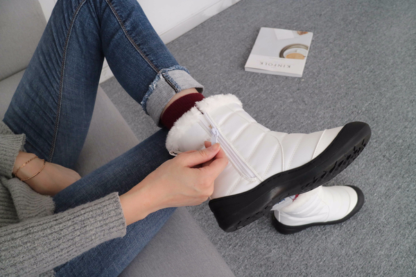 502_ A mid-winter padded mid-boots daily shoes rec