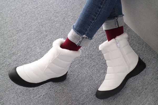 502_ A mid-winter padded mid-boots daily shoes rec