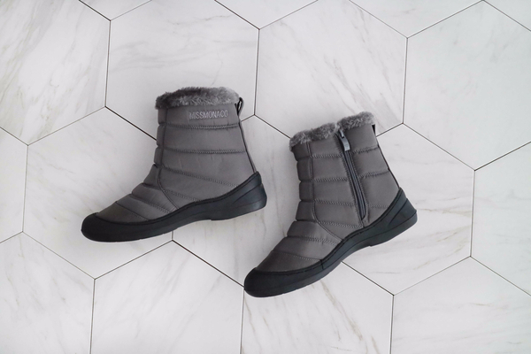 502_ A mid-winter padded mid-boots daily shoes rec