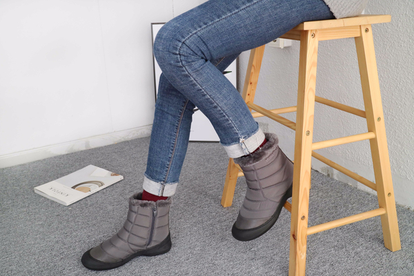 502_ A mid-winter padded mid-boots daily shoes rec