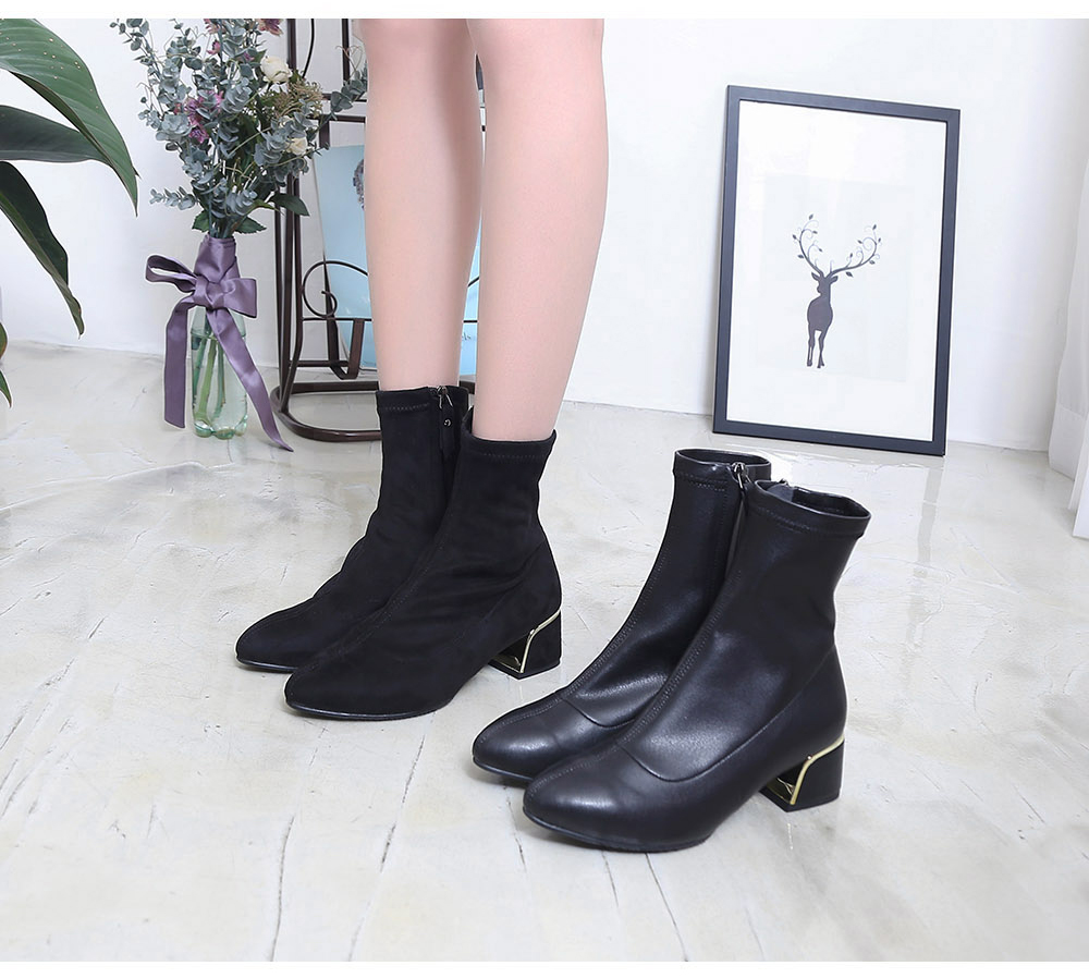 Brushed span socks angle boots 5cm two pieces arti