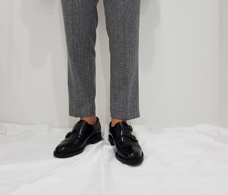 206 Double Monk Strap Men's Handmade Shoe Loafe