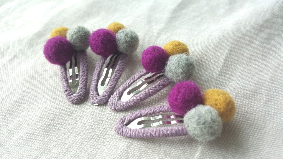 Hair Accessories Petit Sheep Ball Tuck Pin Toddler