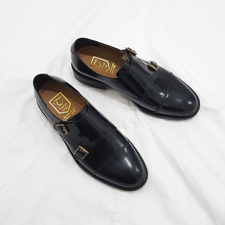 206 Double Monk Strap Men's Handmade Shoe Loafe