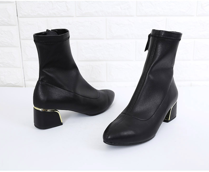 Brushed span socks angle boots 5cm two pieces arti