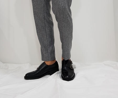 206 Double Monk Strap Men's Handmade Shoe Loafe