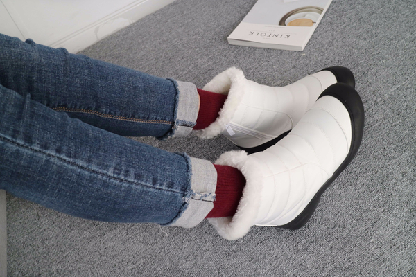 502_ A mid-winter padded mid-boots daily shoes rec