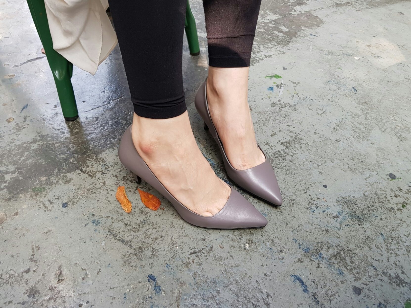 Sun cowhide handmade basic pumps 7color simple sho