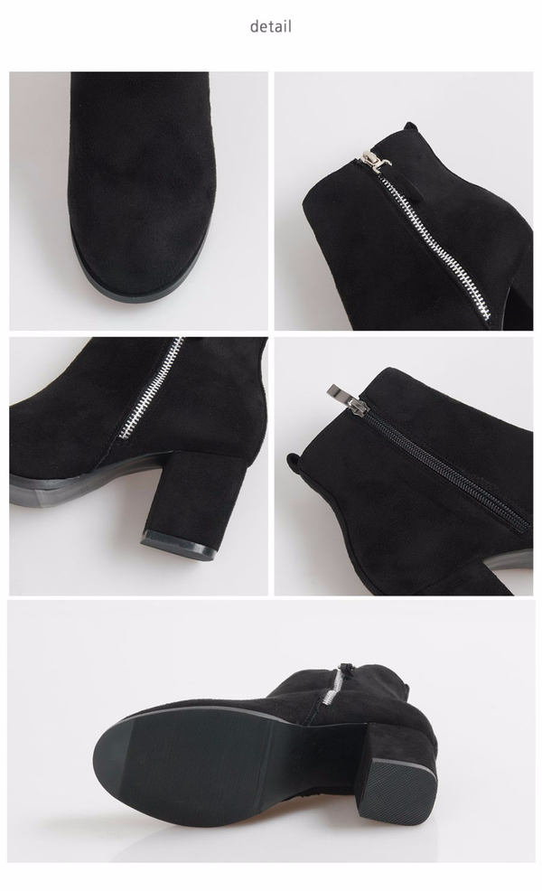 Zipper Point Suede angle Women 20s Wintery Skinny 