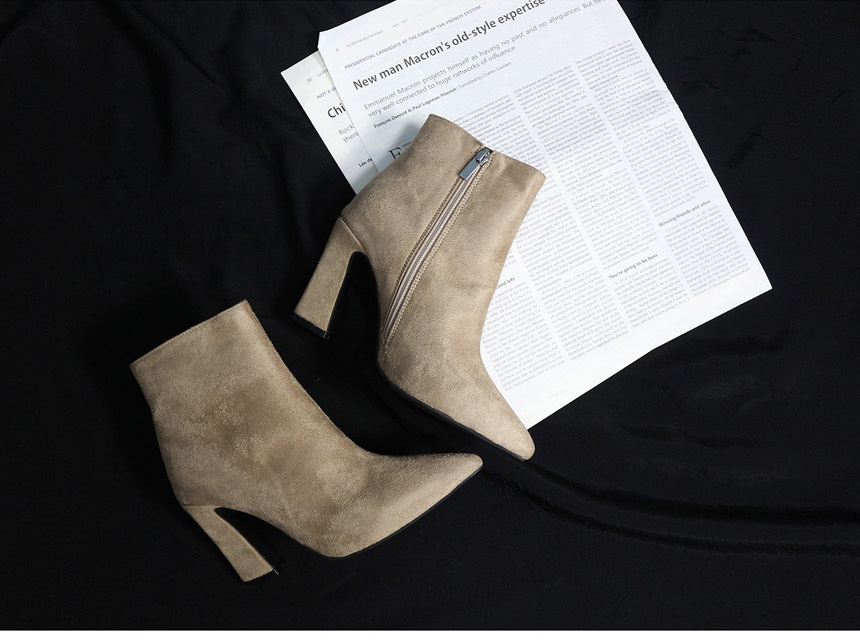 Cozy Brick Suede Ankle Ankle Boots 5color Women