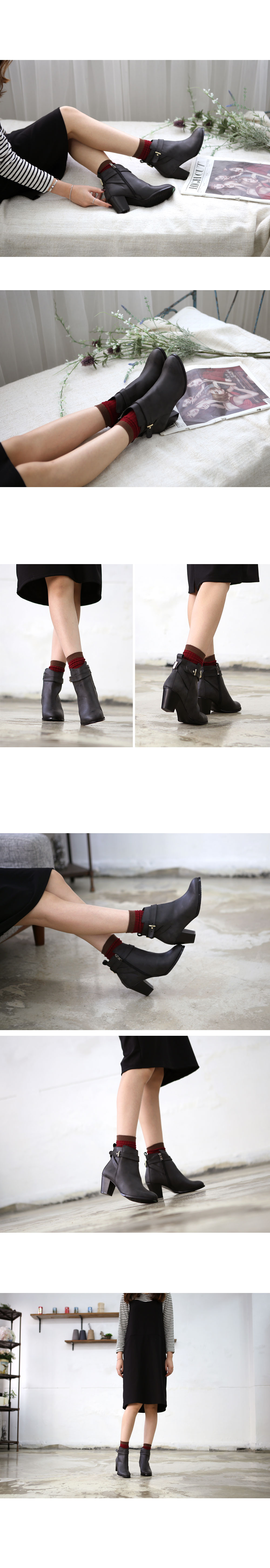 6cm Charm Suede buckle type feet comfortable Angle