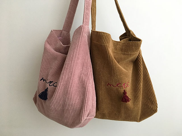 Cute shoulder bag casual college student corduroy 