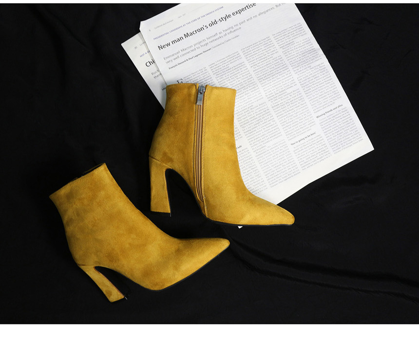 Cozy Brick Suede Ankle Ankle Boots 5color Women