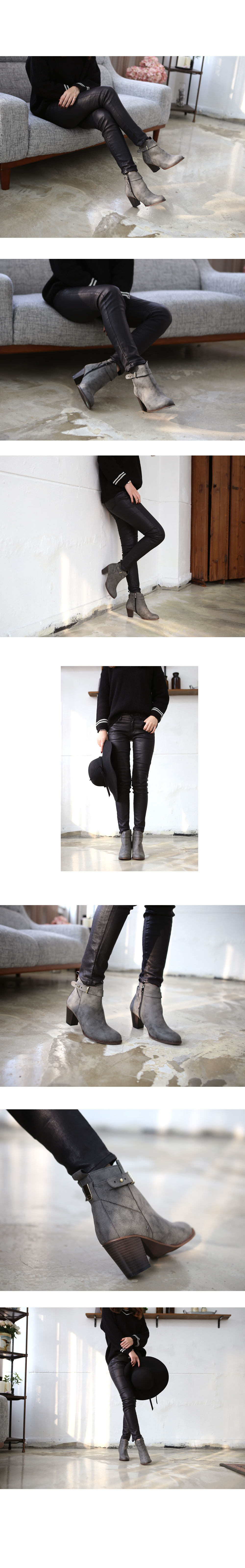6cm Charm Suede buckle type feet comfortable Angle