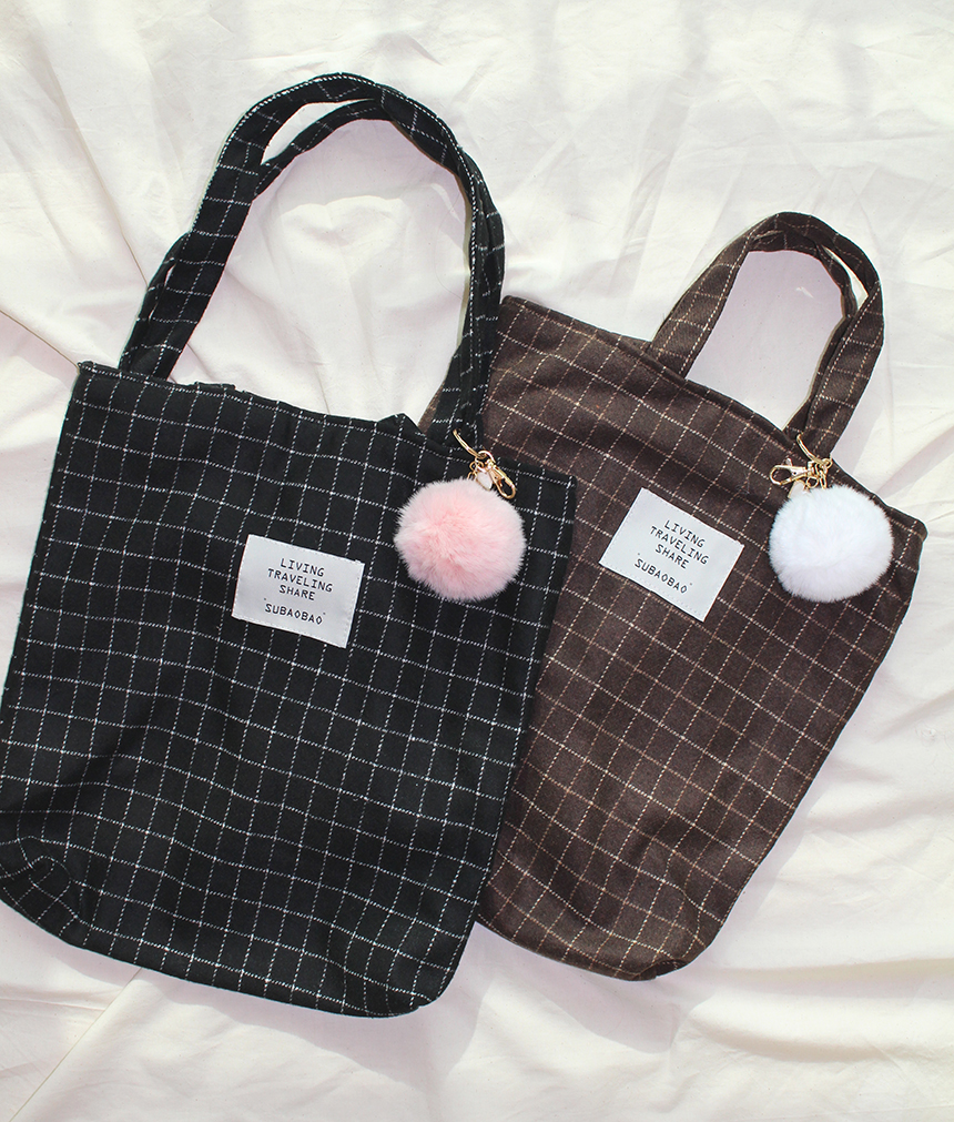 20-year-old cute female bag backpack bag wool wint