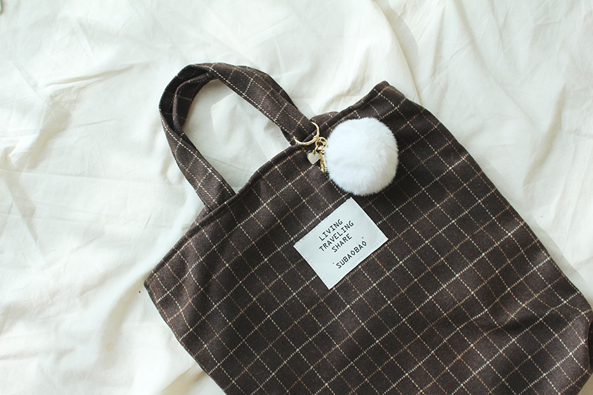 20-year-old cute female bag backpack bag wool wint