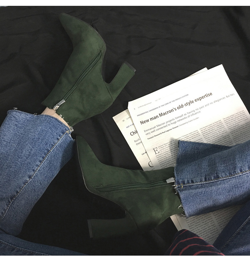 Cozy Brick Suede Ankle Ankle Boots 5color Women