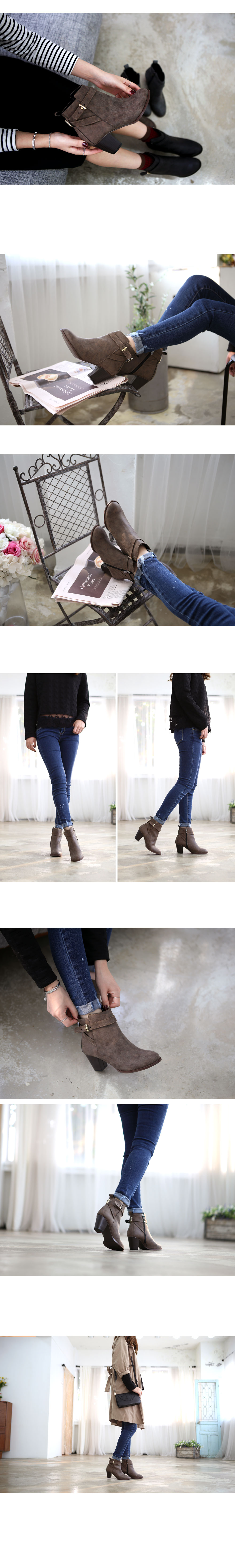 6cm Charm Suede buckle type feet comfortable Angle