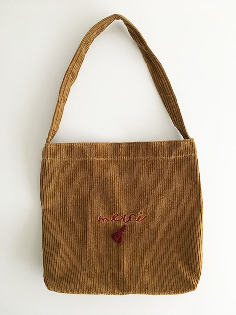 Cute shoulder bag casual college student corduroy 
