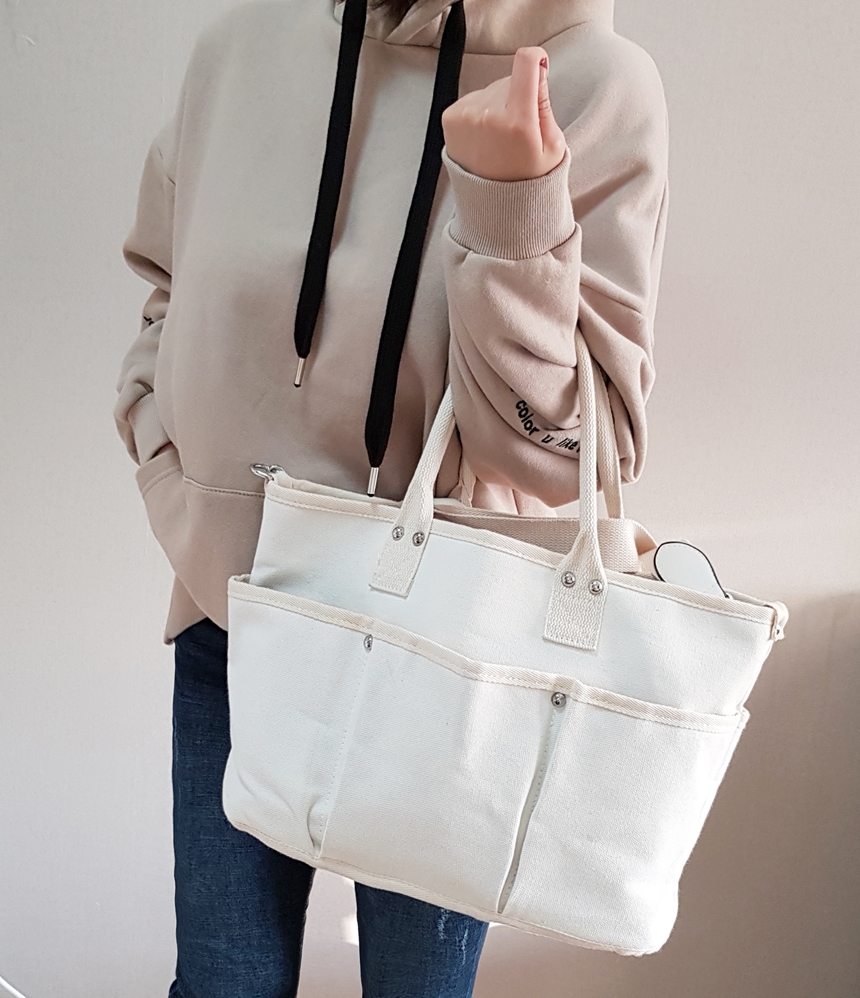 Tumbler Back Zipper Cross Eco Bag 1color Pretty Pl