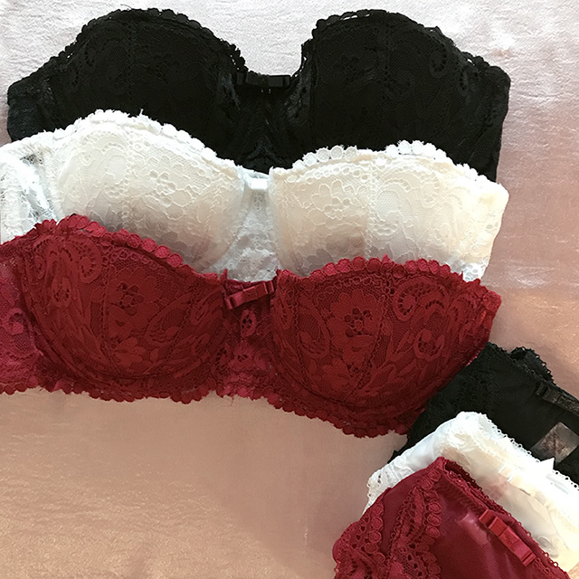 Half cups bridal sister underwear set 20 ladies re