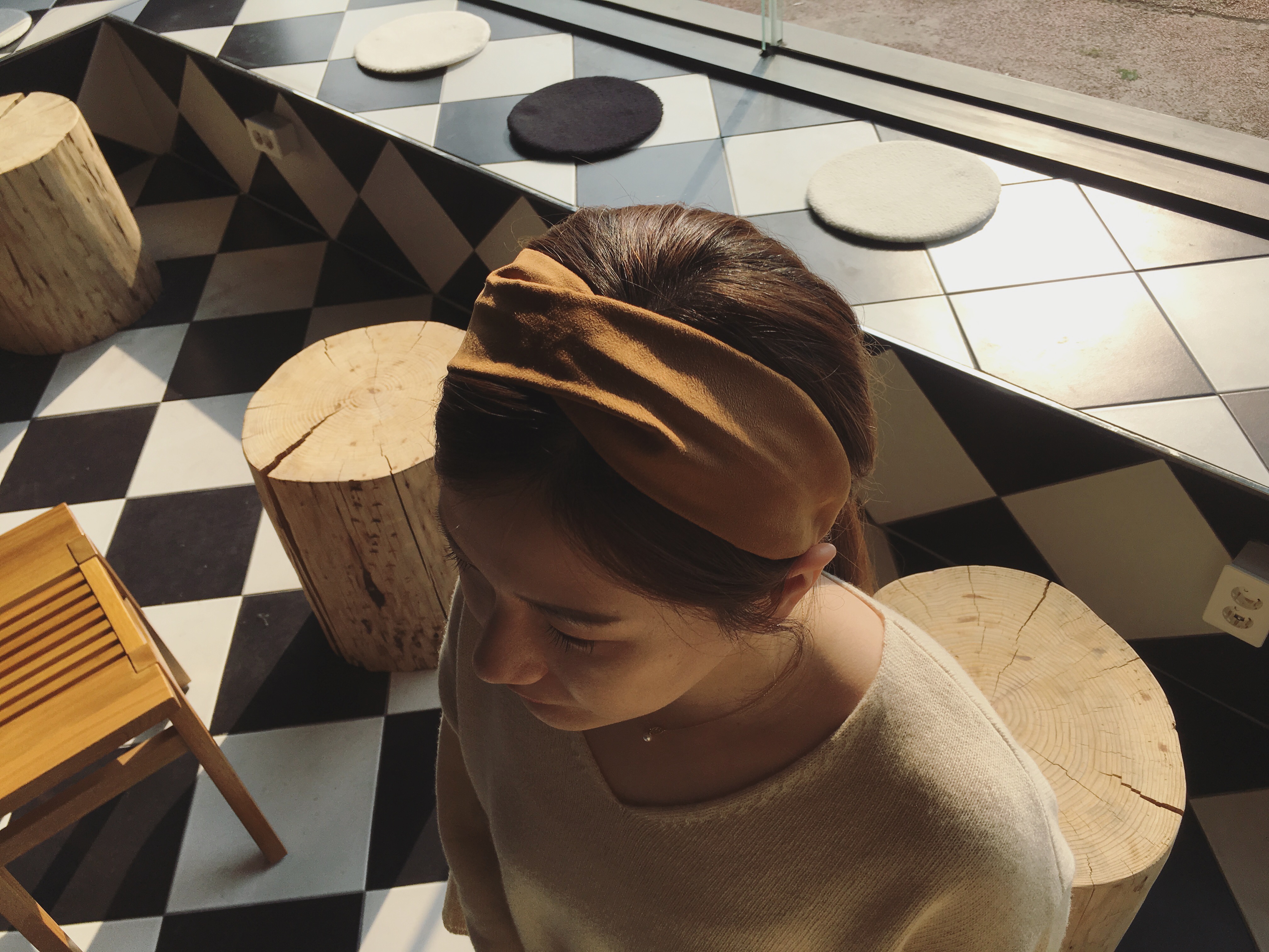 Hair Accessories Suede Bandana Hair Band Hand Head