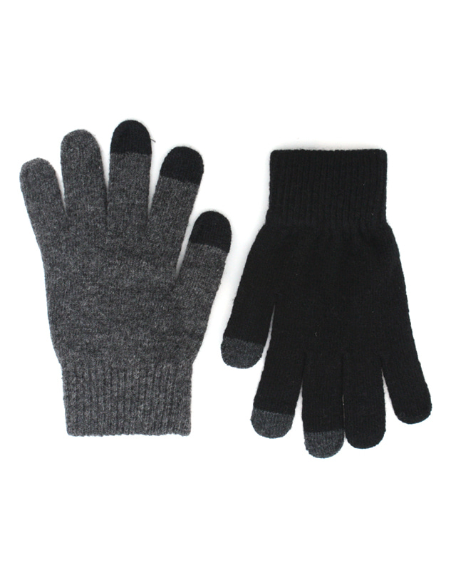 Smartphone Touch Gloves Men's Winter Basic Plai