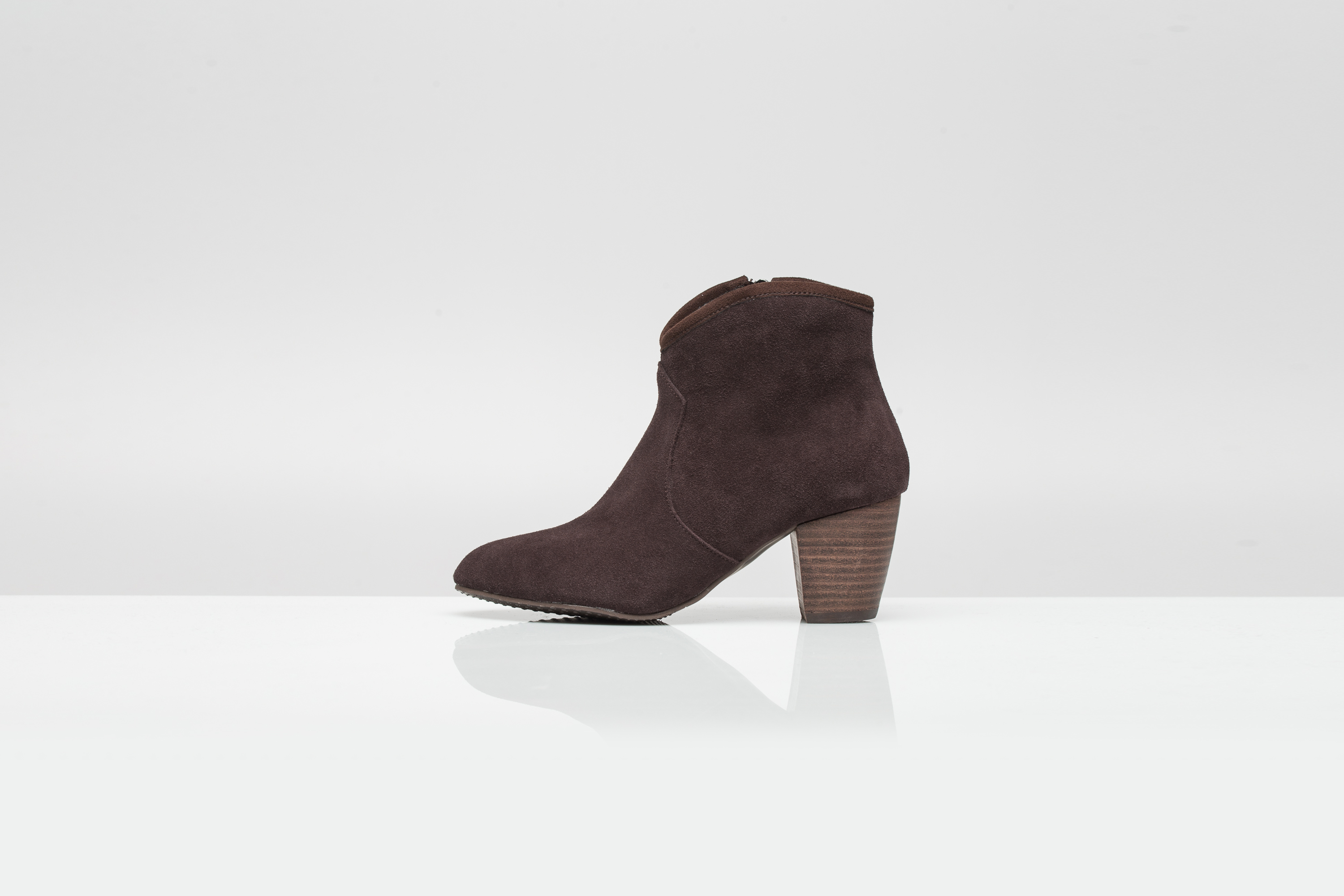 Michon Suede Angle Boots 6.0cm 3color Cute, sporty