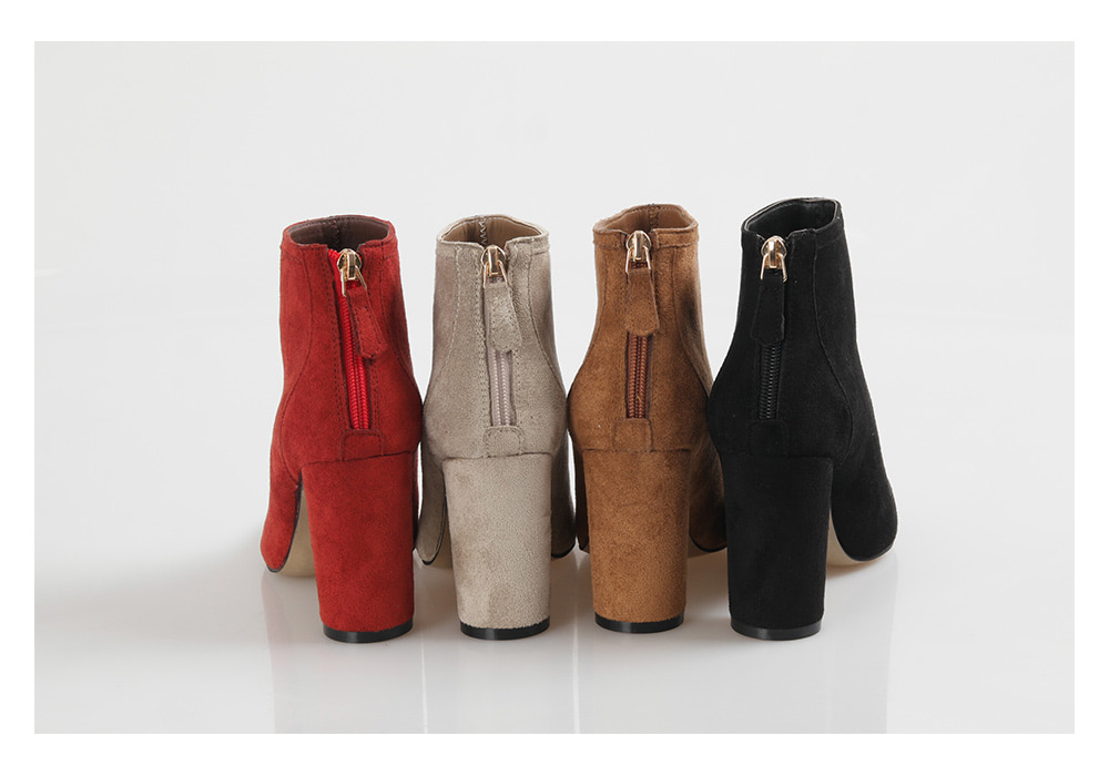 Comfortable suede Women Angle Boots One-point coor