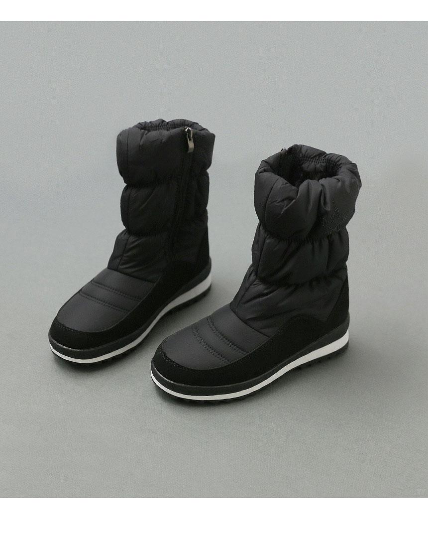 Zipper closure middle padded boots 2.5cm Women'