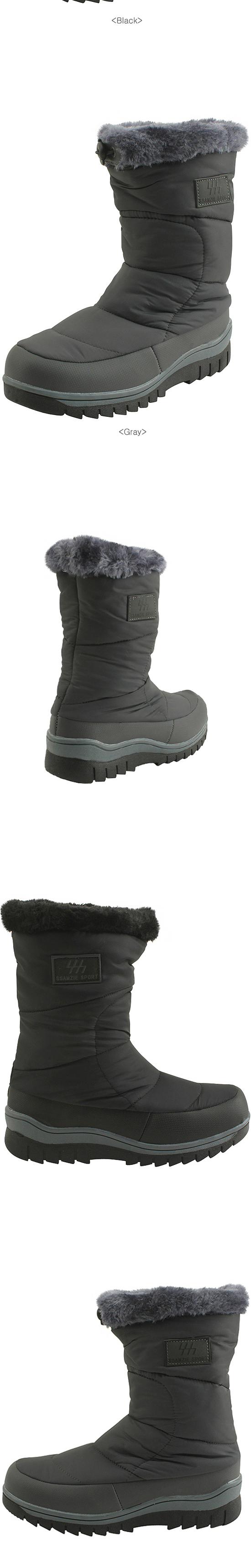 Padding warm winter boots flat middle boots climb 