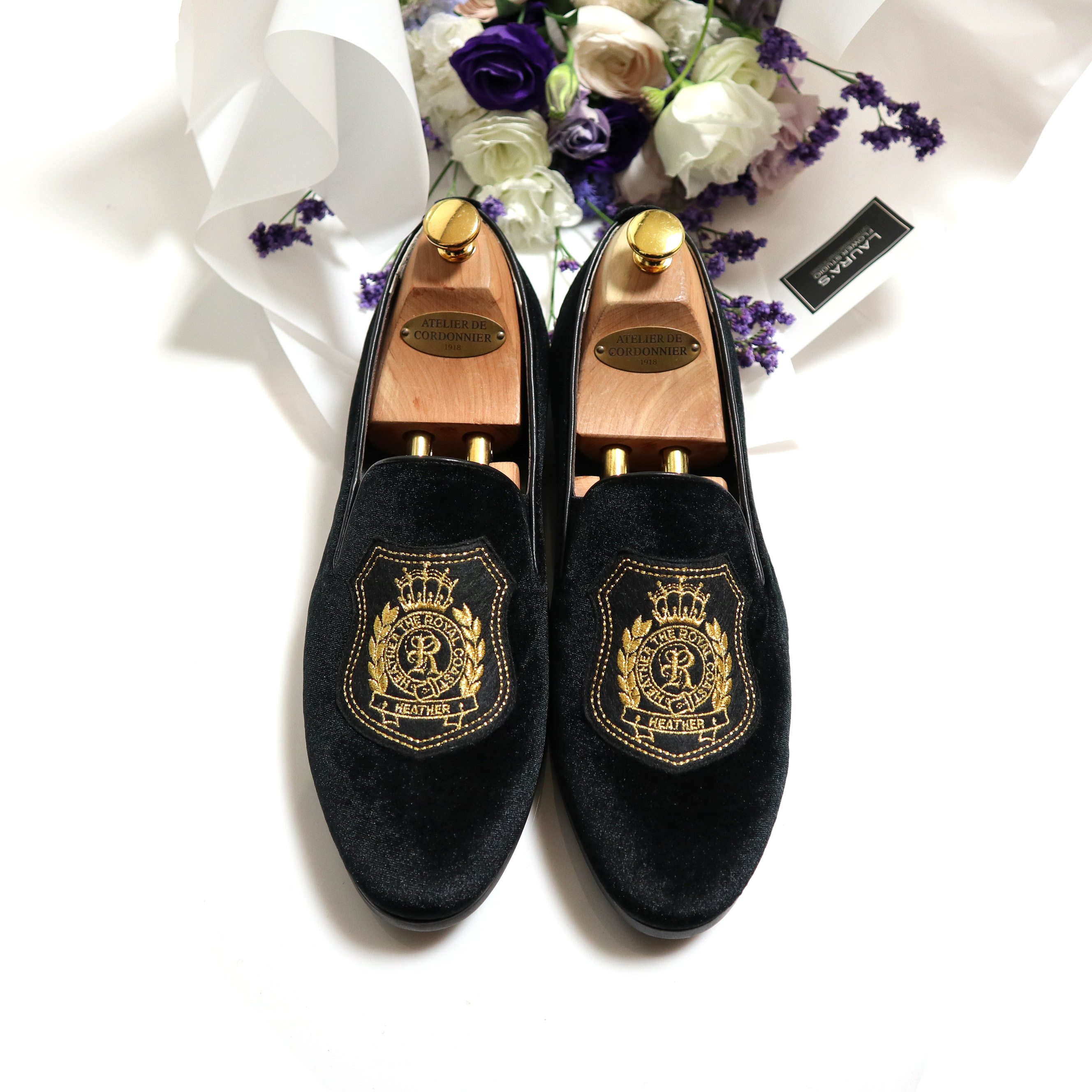 Men's Velvet Embroidery Loafers All Classic Han