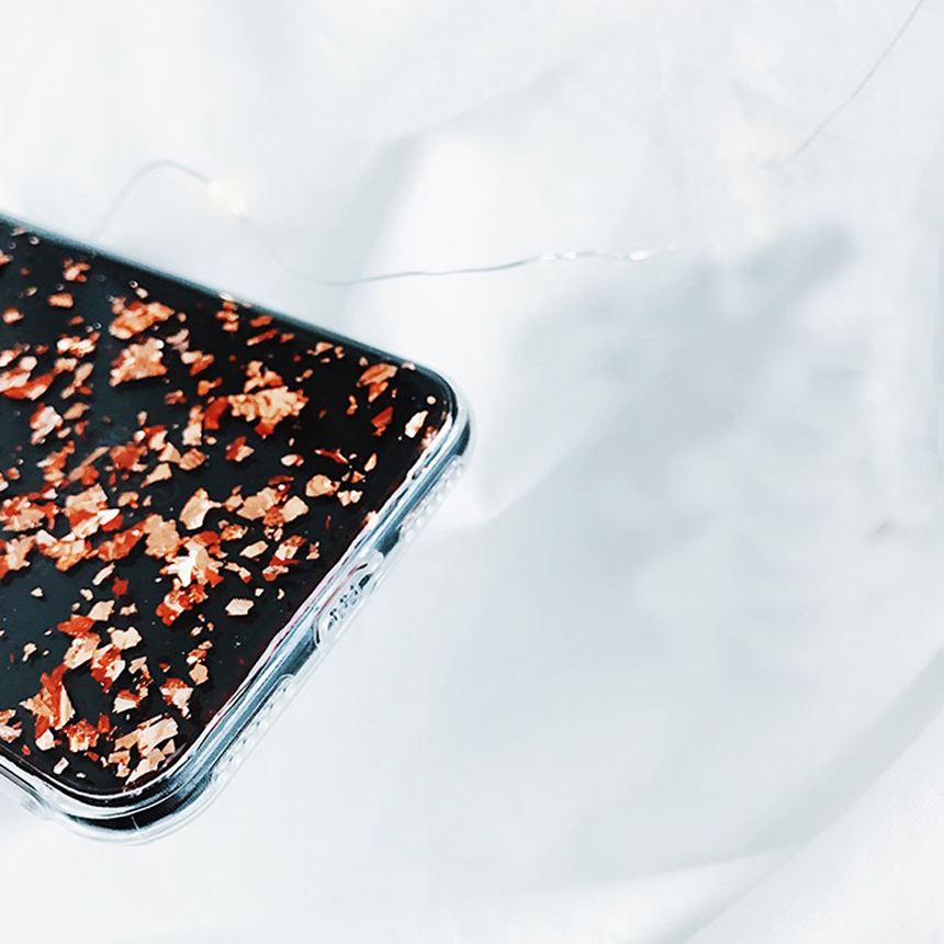 Arram iPhone 8 shiny case plus card storage popula