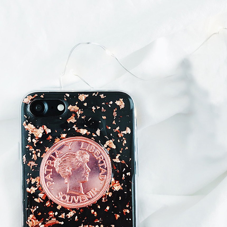 Arram iPhone 8 shiny case plus card storage popula