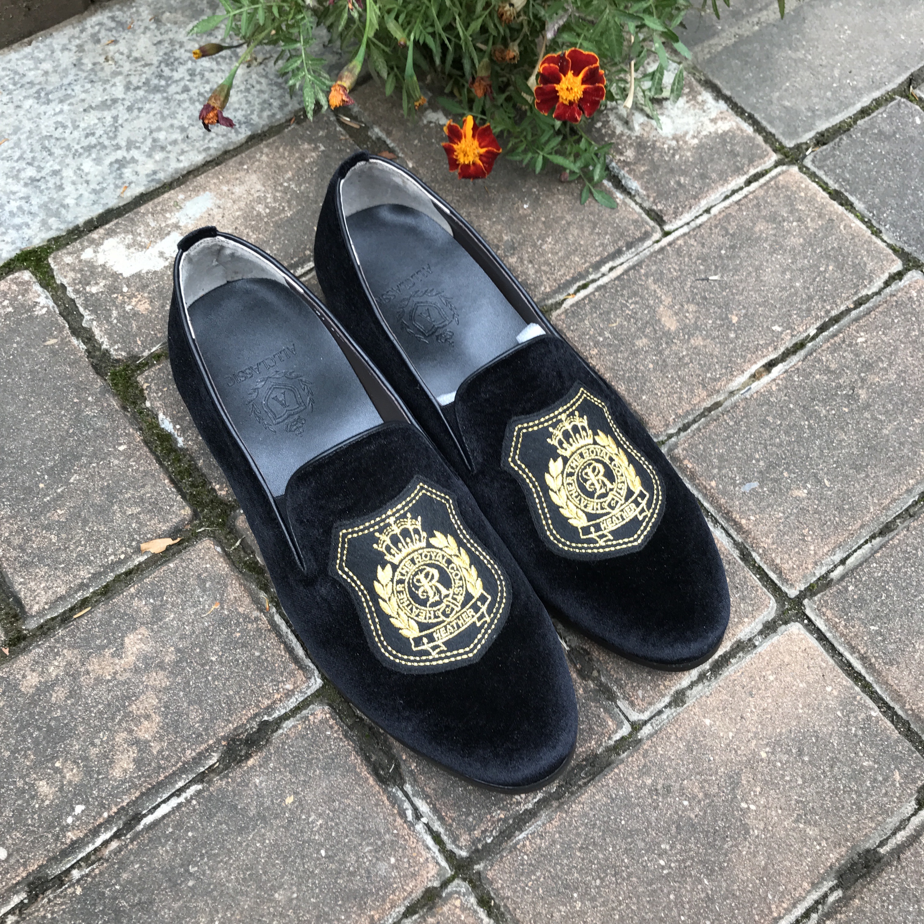 Men's Velvet Embroidery Loafers All Classic Han